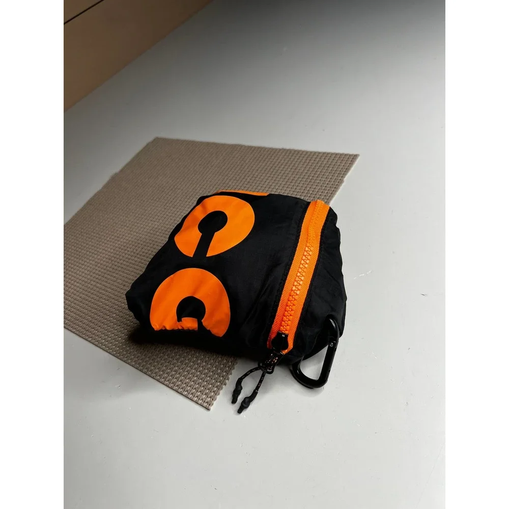 Nike ACG Packable Duffel Bag Black Orange Ripstop Nylon Travel Gym Bag